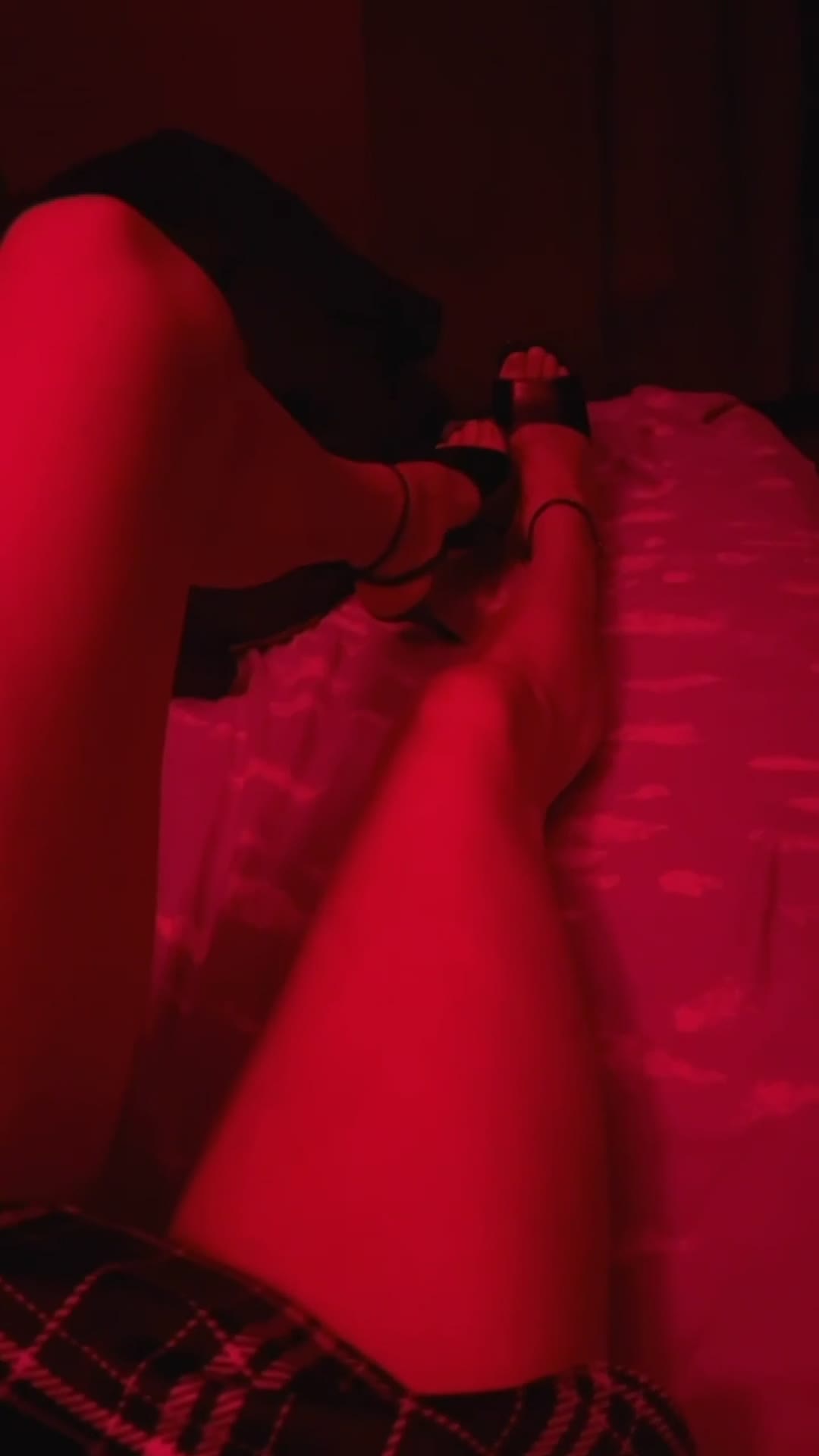 Feet, High Heels and Latina — Redmarierose — skirt