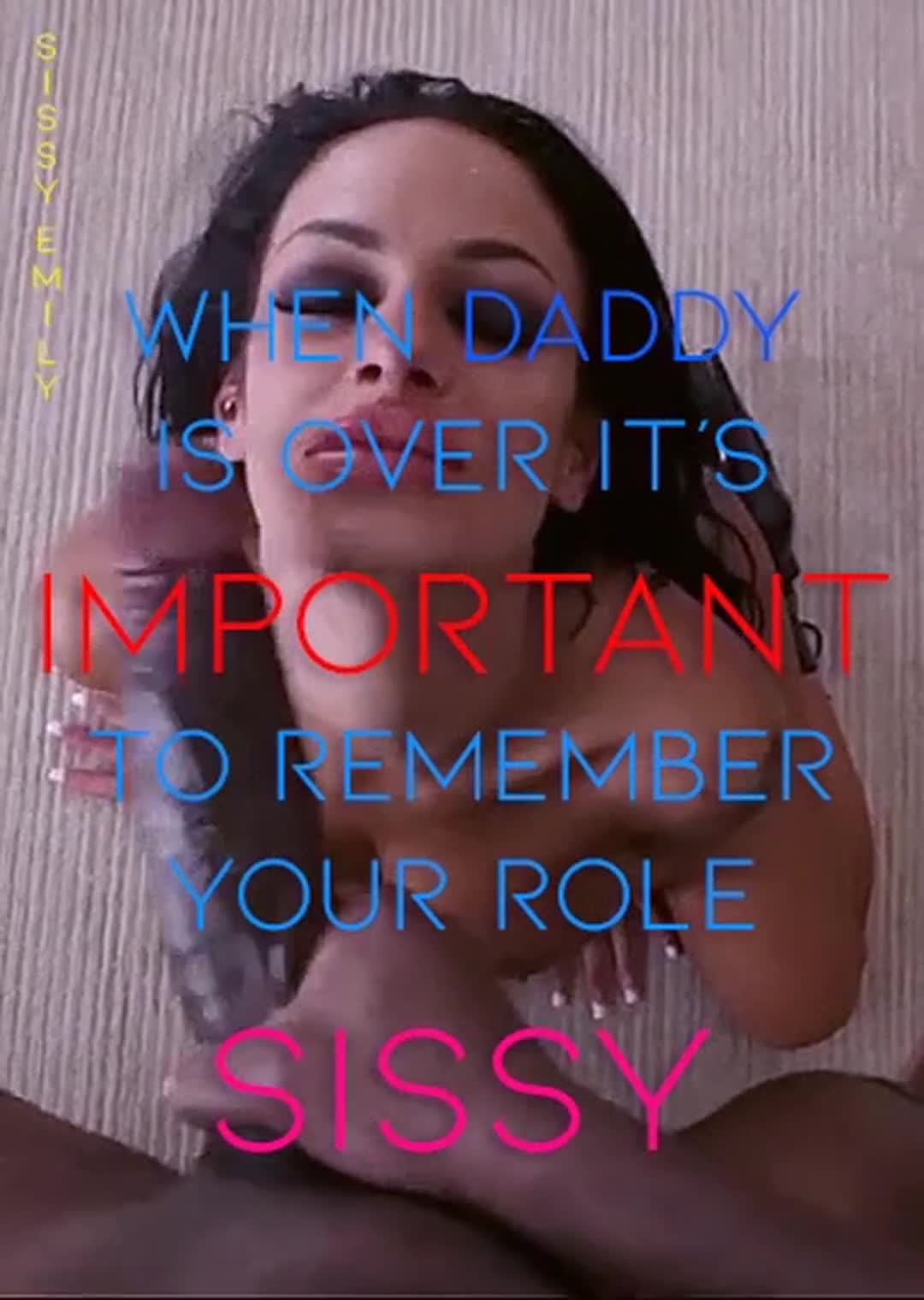 Sissysally_sucks — Caption, Cockslap & Daddy — sissy
