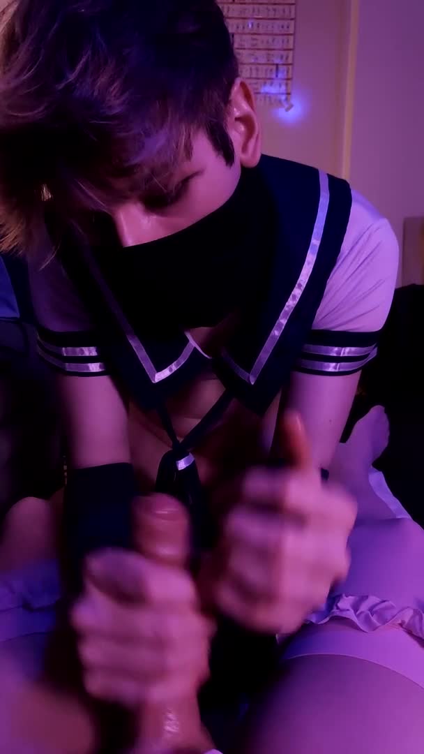 Trappybae: Femboy Handjob Sissy